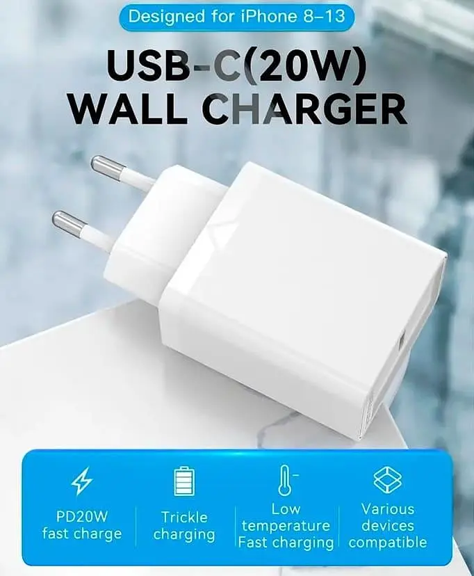 Зарядное устройство Vention USB Type C + QC4.0 White 20 W (FADW0-EU) - фото 4