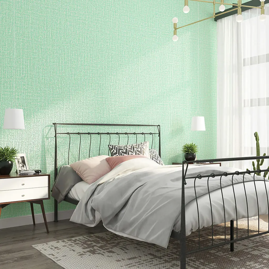 Самоклеючі шпалери Sticker Wall SW-00001159 Світло-зелено білі 500х2800х2.5 мм - фото 6