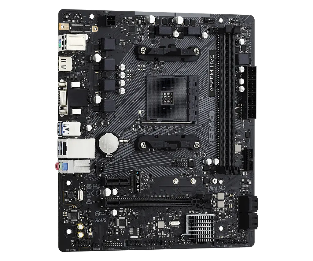Материнська плата ASRock A520M-HVS Socket AM4 (A520M-HVS) - фото 3