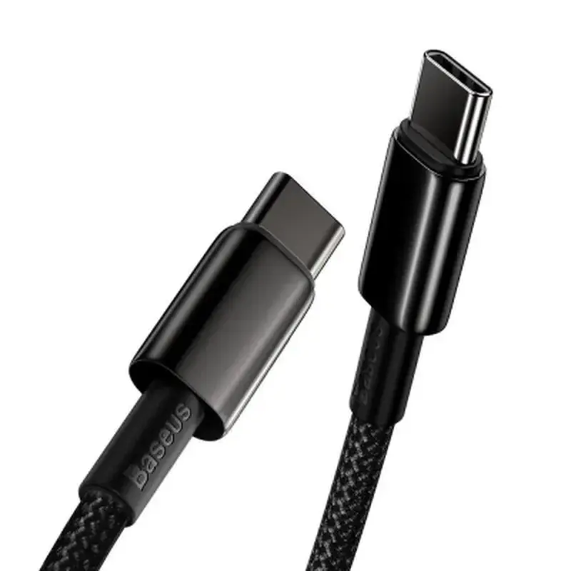 Дата кабель USB-C to USB-C 1.0m 100W black Baseus (CATWJ-01) - фото 4