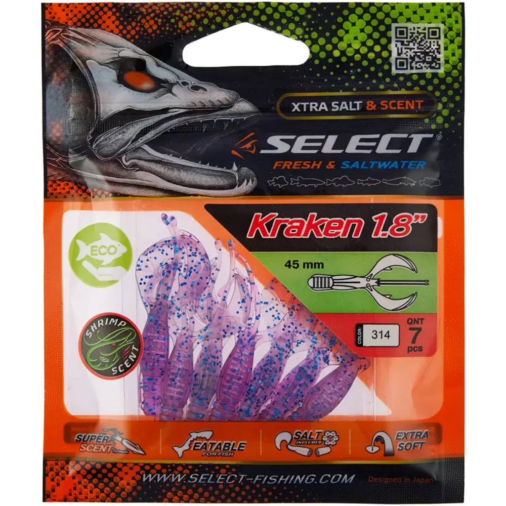 Силикон Select Kraken 1.8" #314 (7 шт/уп) - фото 2