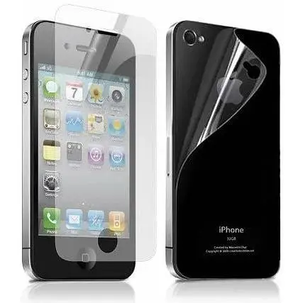 Захисна плівка Apple iPhone 4/4S clear front+back (глянцева передня+задня) - фото 2