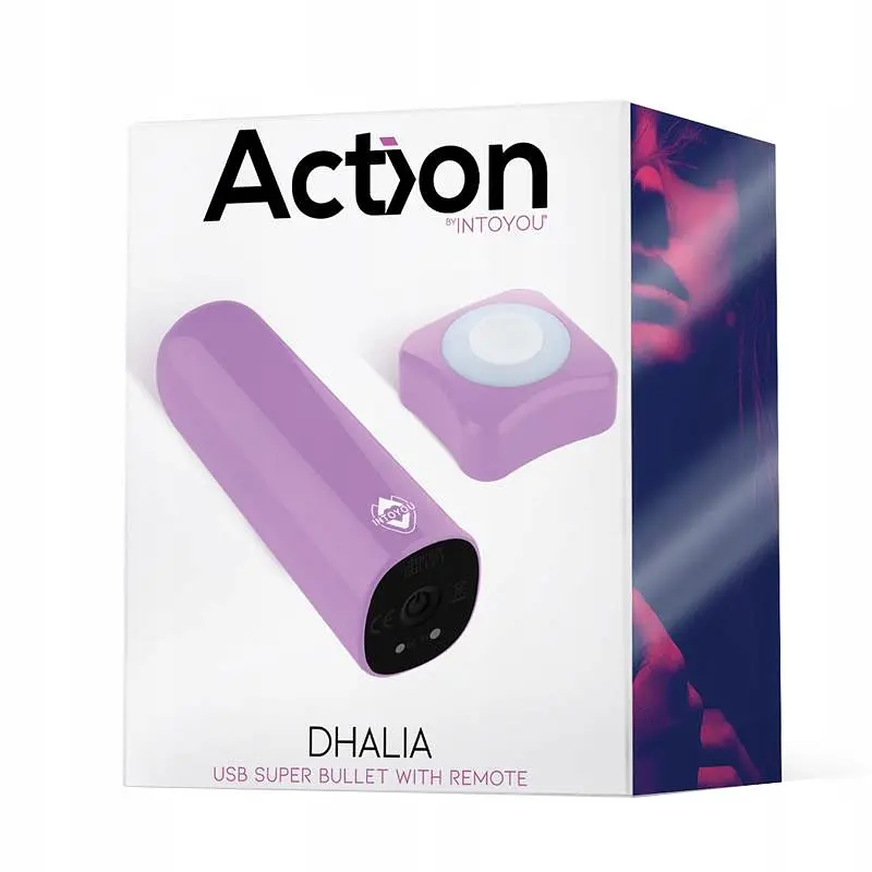 Вібратор Action Dhalia 7.7 см (бузковий) - фото 4