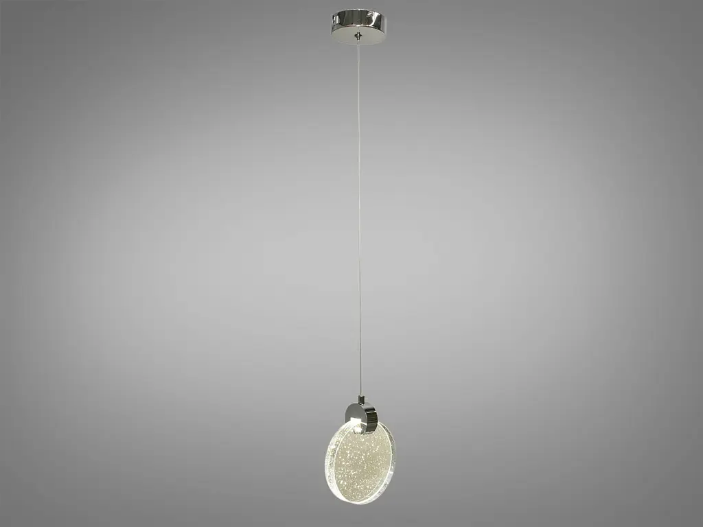 Потолочная люстра LED Diasha 3008/1HR, 3W, хром, регулируемая высота, для коридора, гостиной, спальни - фото 2