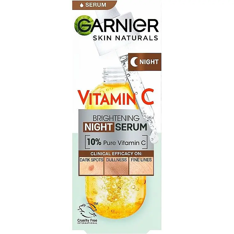 Нічна сироватка Garnier Skin Naturals Vitamin C Brightening Night Serum 30 мл - фото 3