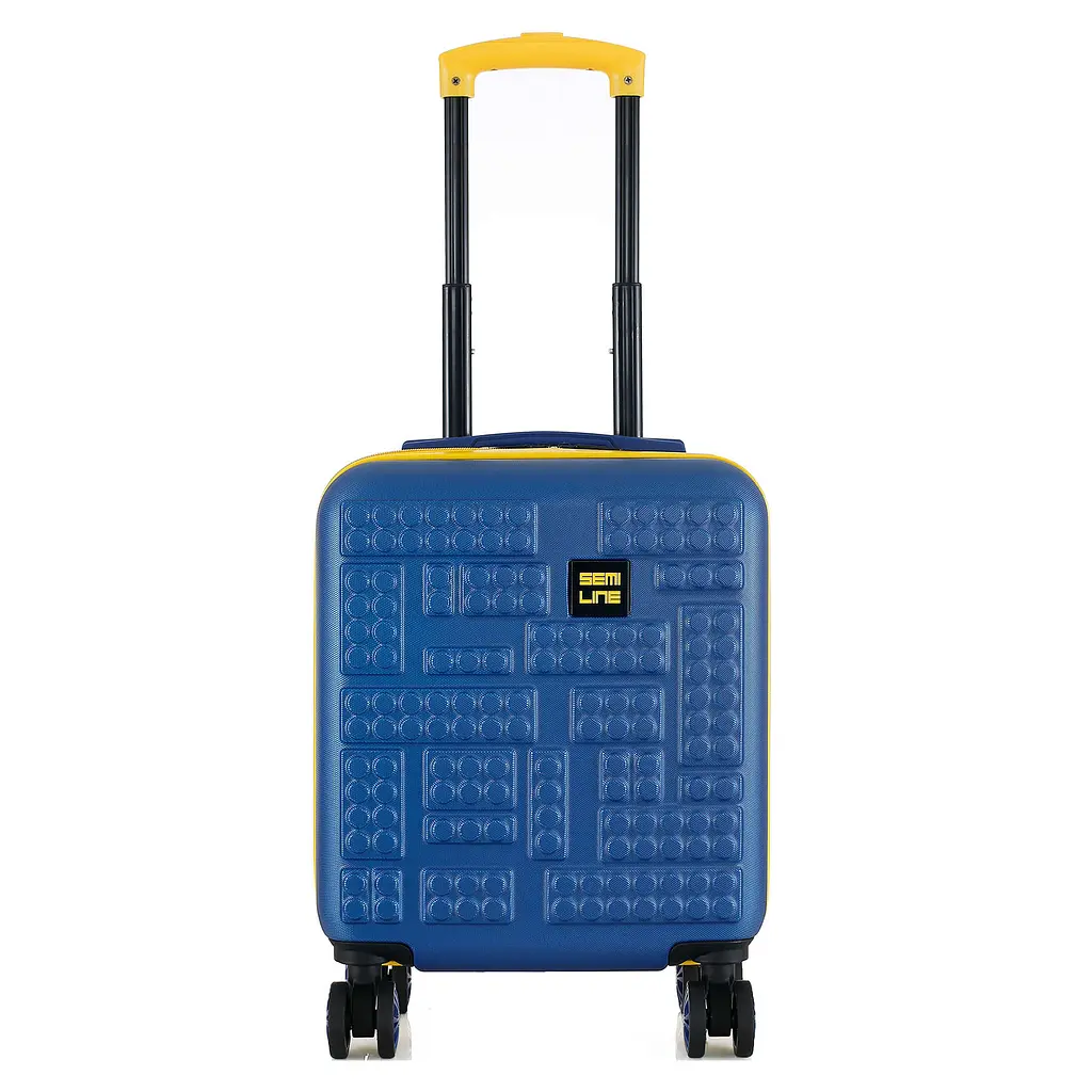 Валіза міні дитяча Semi Line 16 дюймів (XS) ABS-Plastic Blue/Yellow (T5888-1) - фото 2