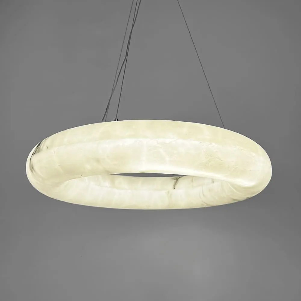 Подвесная кольцевая люстра с эффектом мрамора Ø 60 см Line F | Ст. MJ363-600 - фото 4