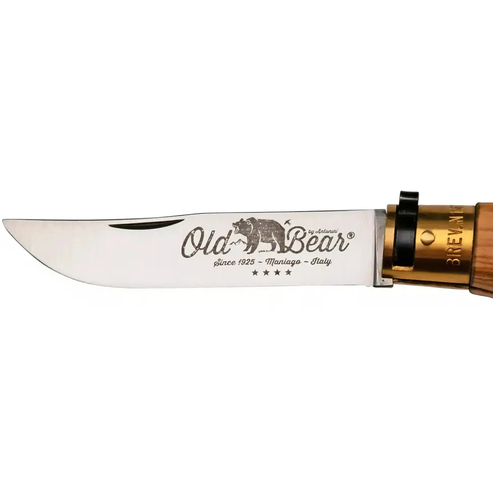 Ніж Old Bear Classic XL, 420 steel, Оливковий wood - фото 3