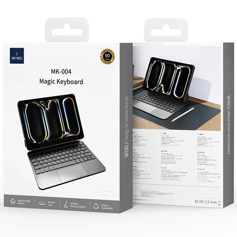 Клавіатура-чохол MK-004 for iPad Air 10.9'' (2020-2022)/Air 11'' (2024) Bluetooth Black Wiwu teh0029786 - фото 2