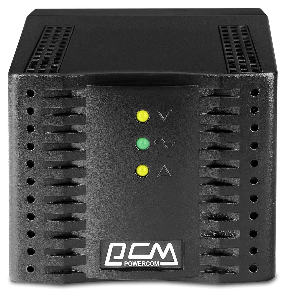 Стабилизатор напряжения Powercom TCA-3000 Black, 3000VA, 1500W, входное напряжение 220V+/-20%, 1 розетка (Schuk 1500 Вт (TCA-3K0A-6GG-2261) - фото 2