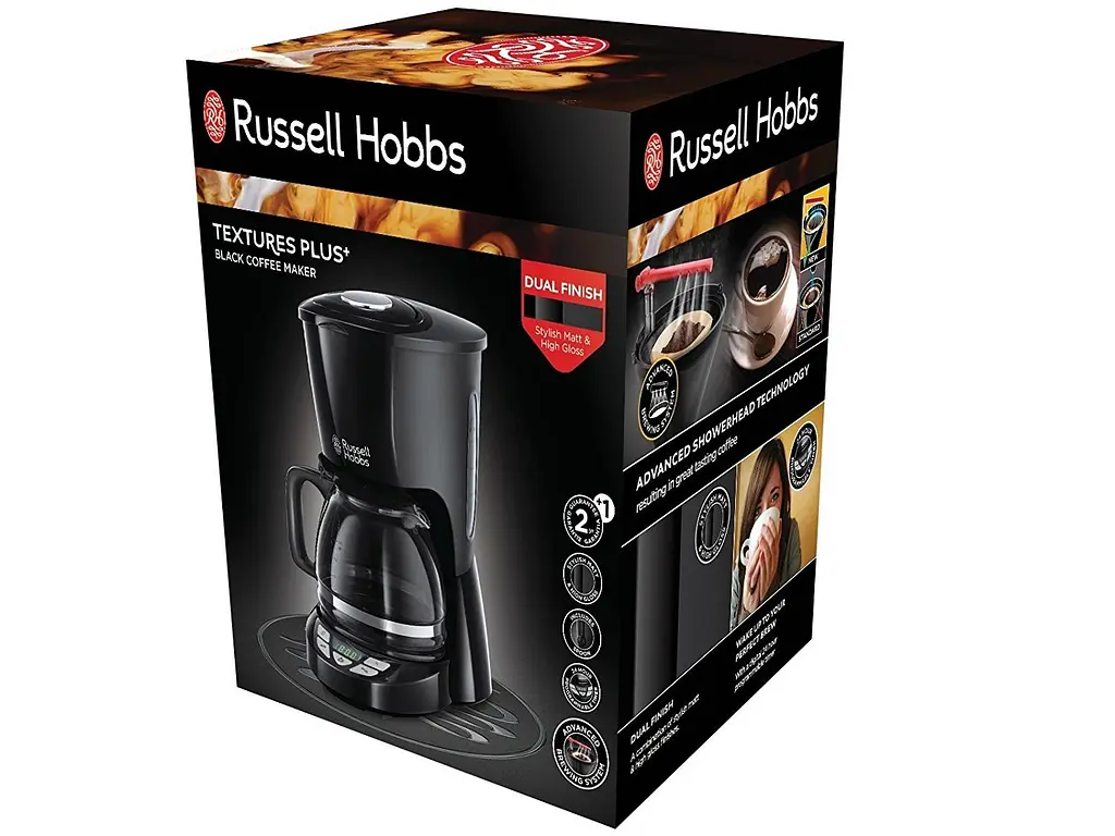 Кавоварка Russell Hobbs 22620-56 Textures Plus+ 1.25 л Black (6474731) - фото 5