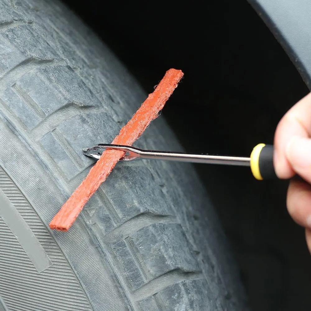 Ремкомплект для шин Tubeless Tire Repair Kit, набір для ремонту безкамерних шин, з клеєм і жгутами - фото 4