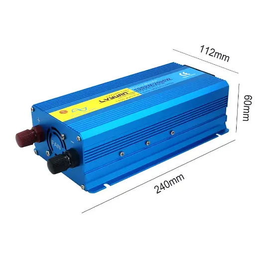 Інвертор перетворювач напруги Lvyuan F-1000P 12-230v 1000/2000w чистий синус - фото 2
