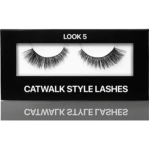 Накладні стрічкові вії Kodi Professional Catwalk style Look 5 на чорній основі-полосці в картонній коробці - фото 2