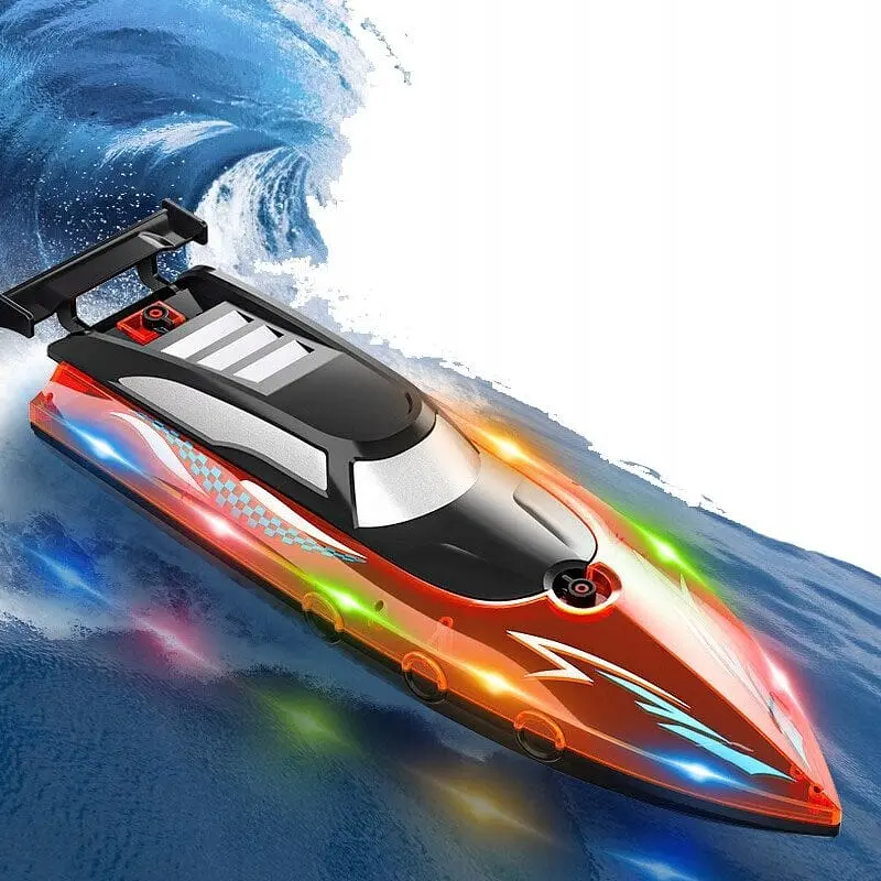 Радиоуправляемая моторная лодка с USB-зарядкой разноцветная 012815 - фото 4