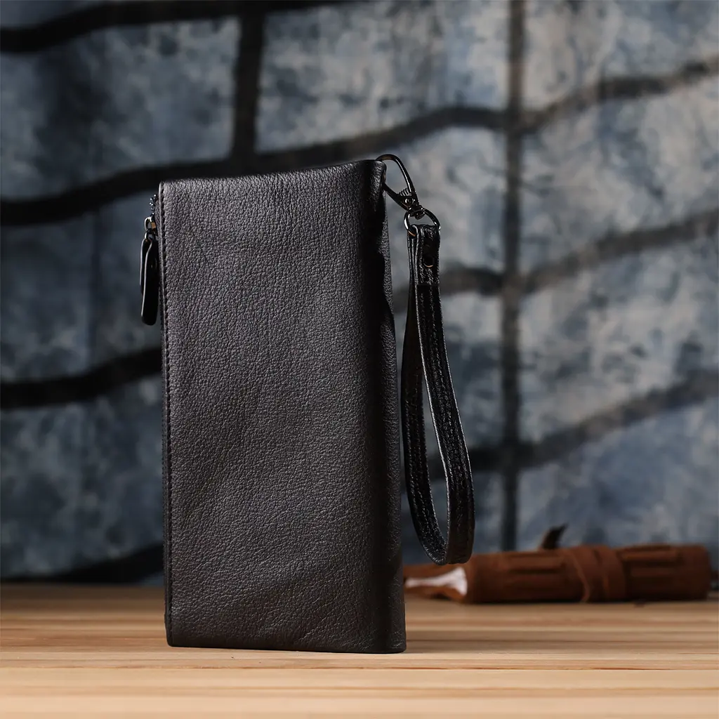 Шкіряний гаманець на три відділення ST Leather 20.5х10.5х3 см acs0029687 - фото 10
