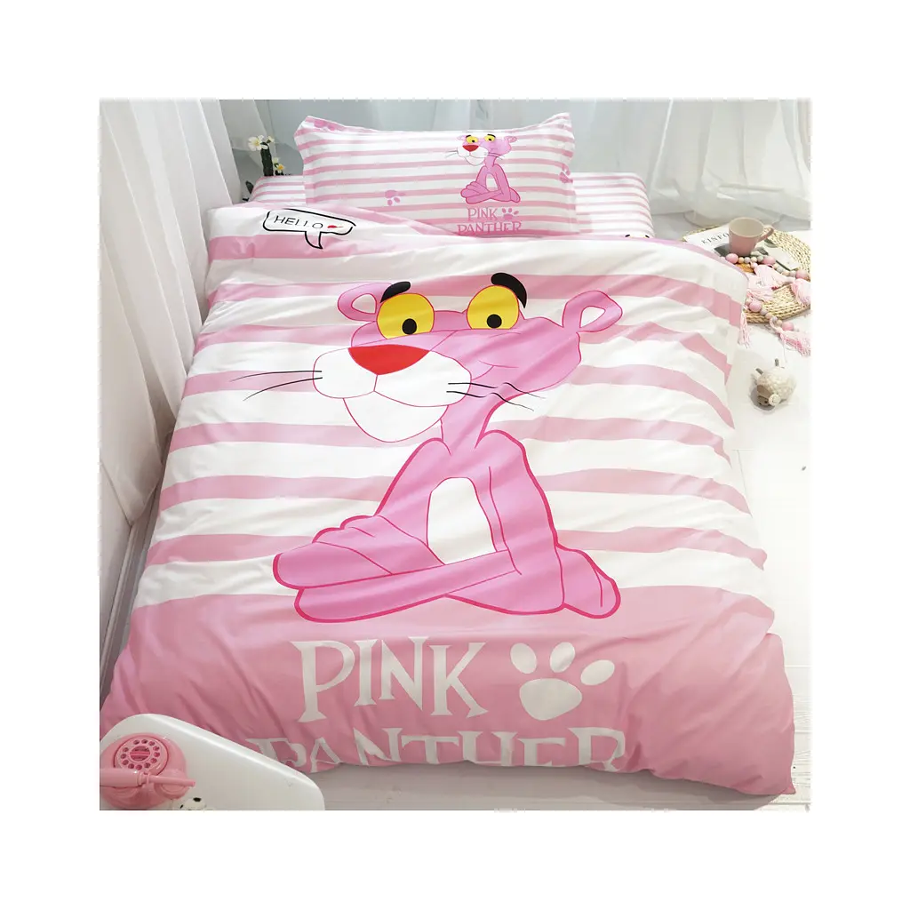 Постільна білизна MirSon Бязь Premium 17-0110 Pink Pantere 200х220 (2200001608634)