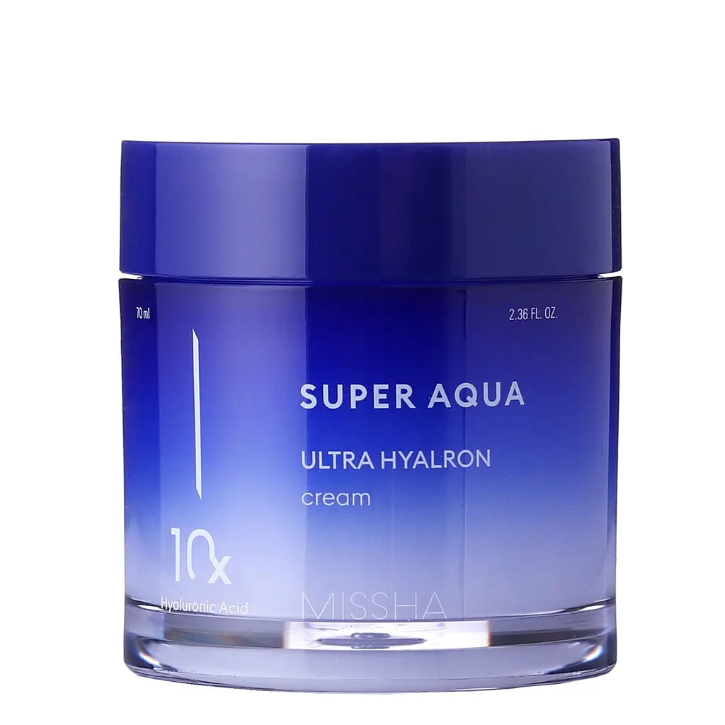 Зволожуючий крем для обличчя Super Aqua Ultra Hyalron Cream Missha 70 мл - фото 2