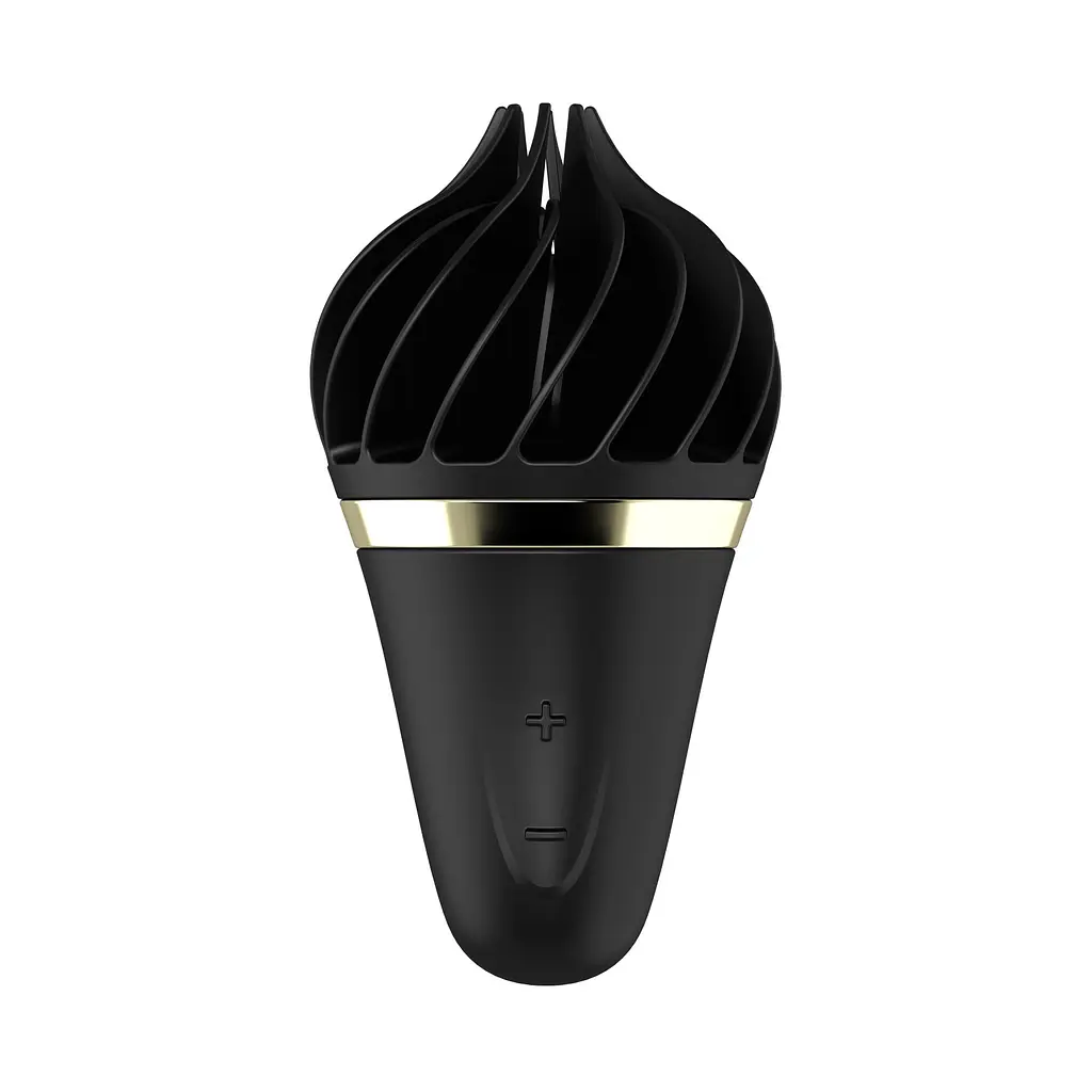 Стимулятор Satisfyer Lay-On Sweet Treat Black/Gold з обертовими пелюстками