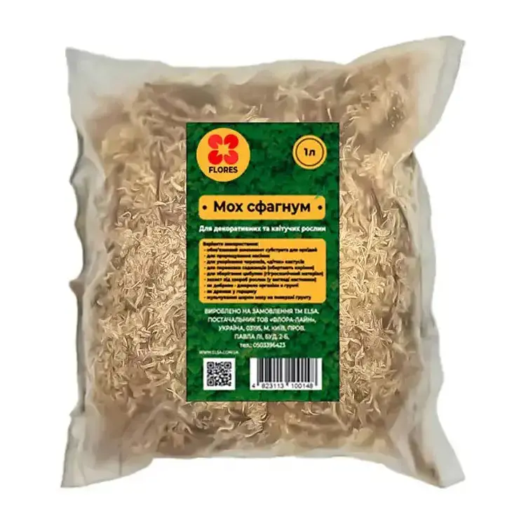 Мох сфагнум TM Flores 1 л (moh-1l-FL) - фото 1