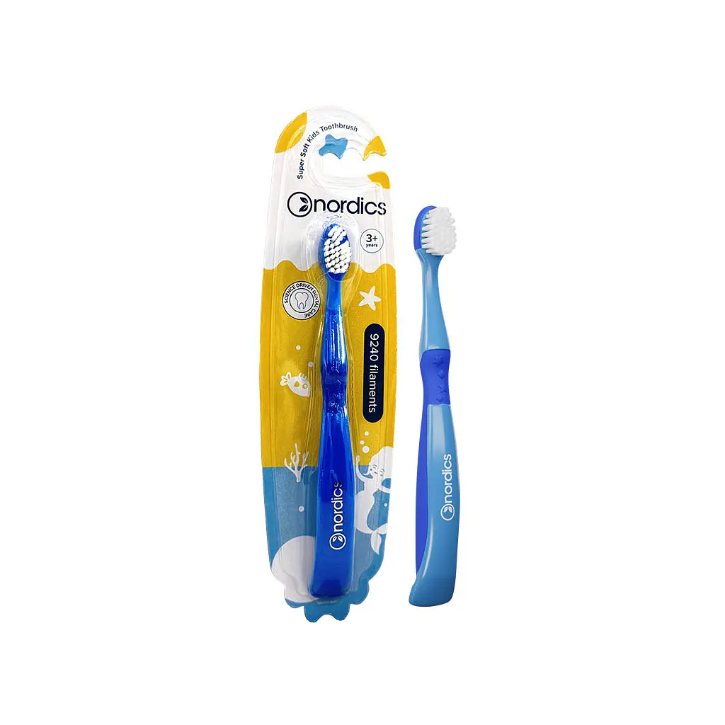 Дитяча зубна щітка Nordics Premium Kids Mermaid 9240 Від 3 років Блакитна з синім (3800500324753)