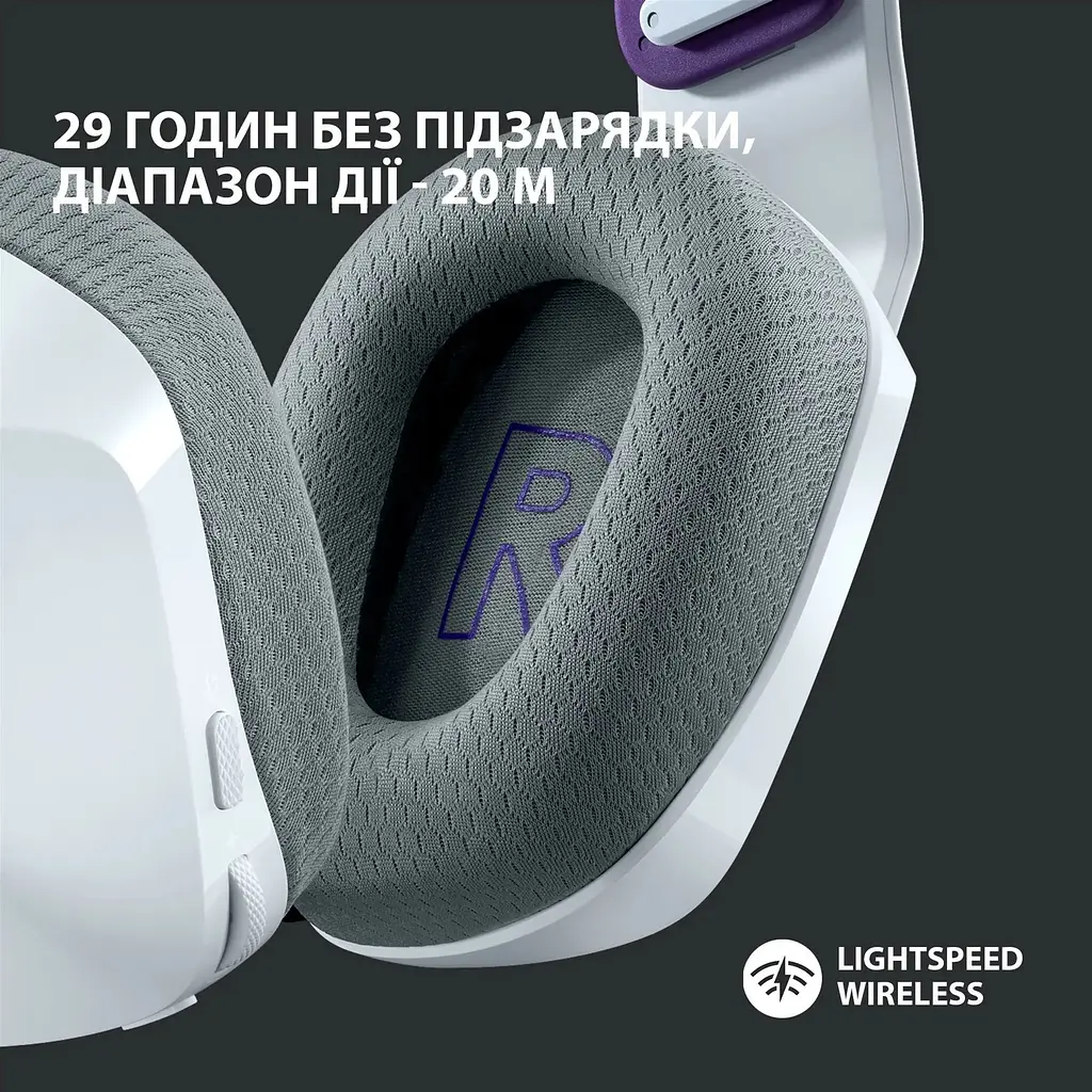 Навушники Logitech G733 Lightspeed Wireless RGB White (981-000883, 981-000886) - фото 4
