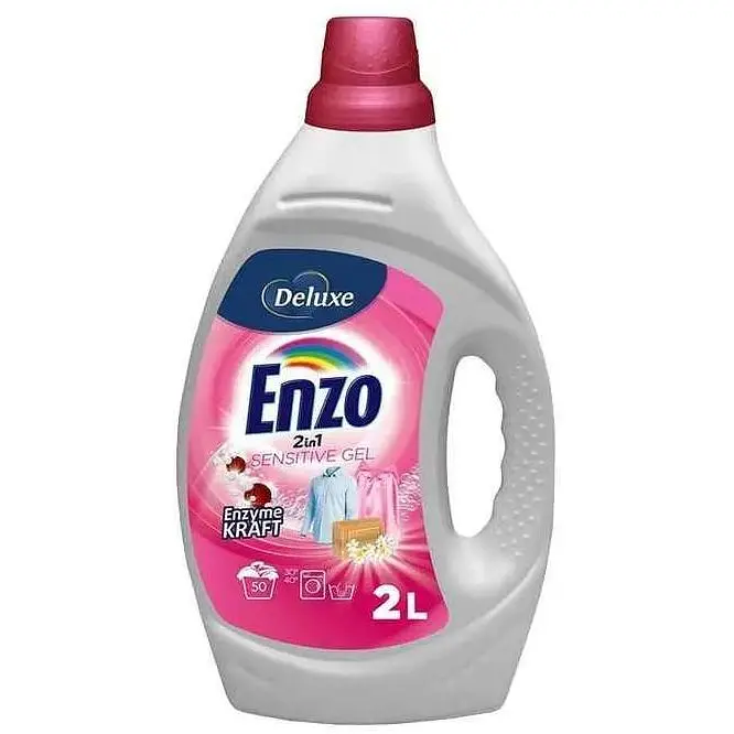 Гель для прання DELUXE 2л Enzo 2in1 Sensitive Гіпоалергенний