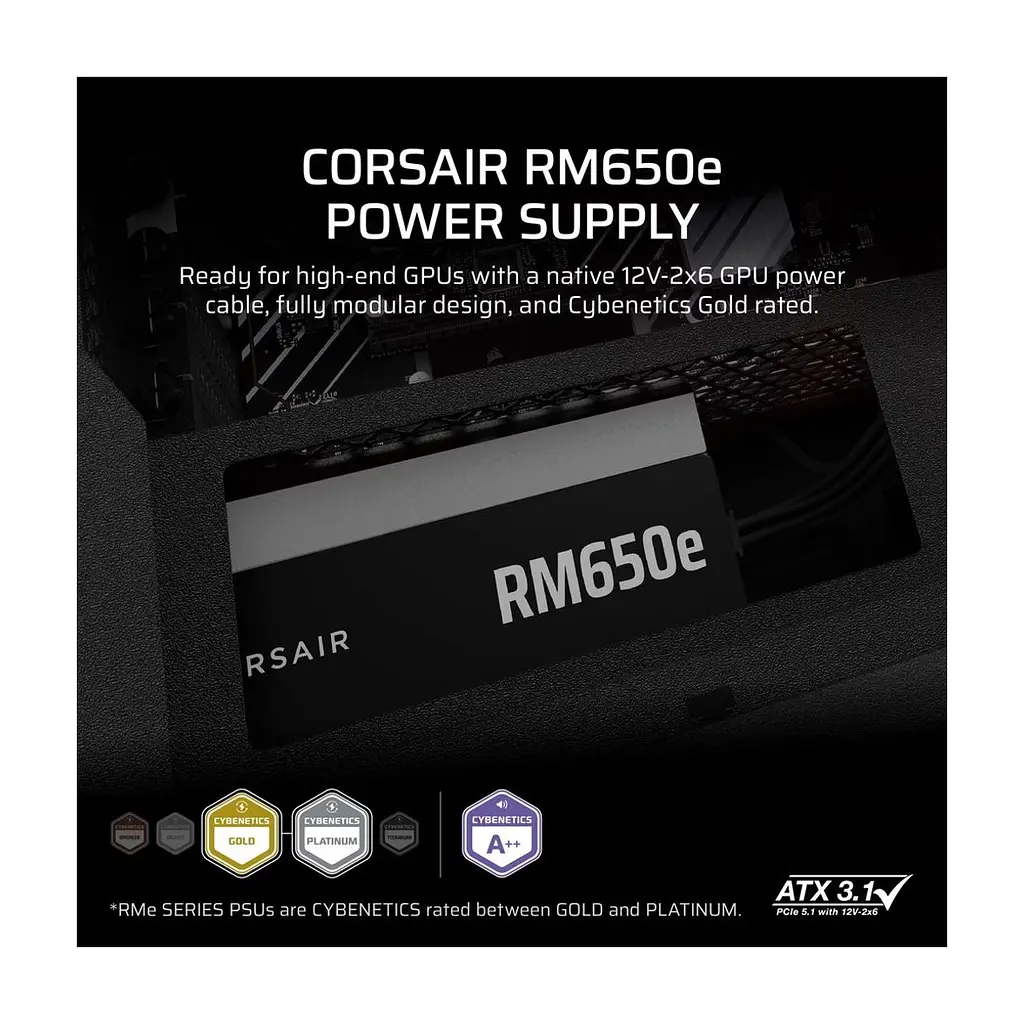 Блок живлення Corsair 650W RM650e (CP-9020302-EU) - фото 6