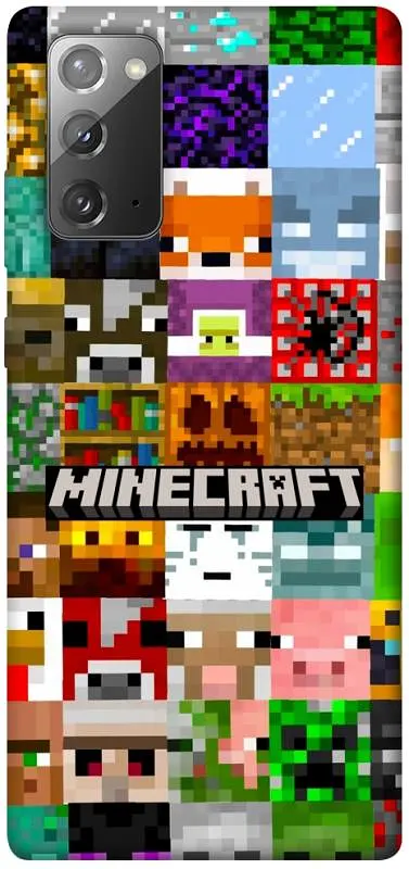 Чохол Demsky Minecraft collage для Samsung Galaxy Note 20