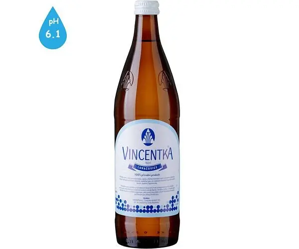 Vincentka, Упаковка 6 шт. х 0,7 л, Вода мінеральна Вінцентка, лікувальна, газована, скло - фото 2