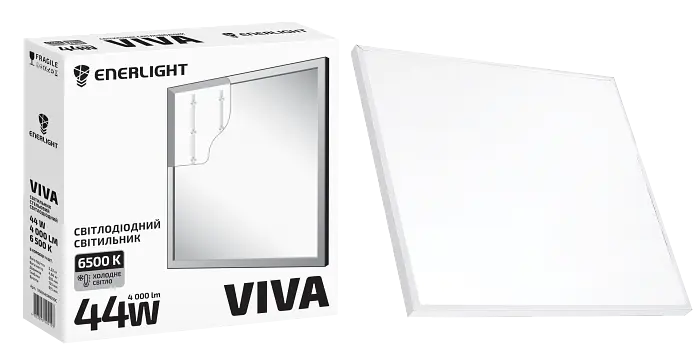 Cвітильник стельовий світлодіодний Enerlight VIVA 44W 6500К (VIVA44SMD90C) - фото 2