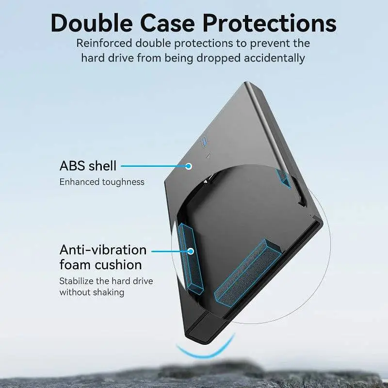 Зовнішня кишеня для 2.5" HDD/SSD USB 3.0 Micro-B Black Vention - фото 4