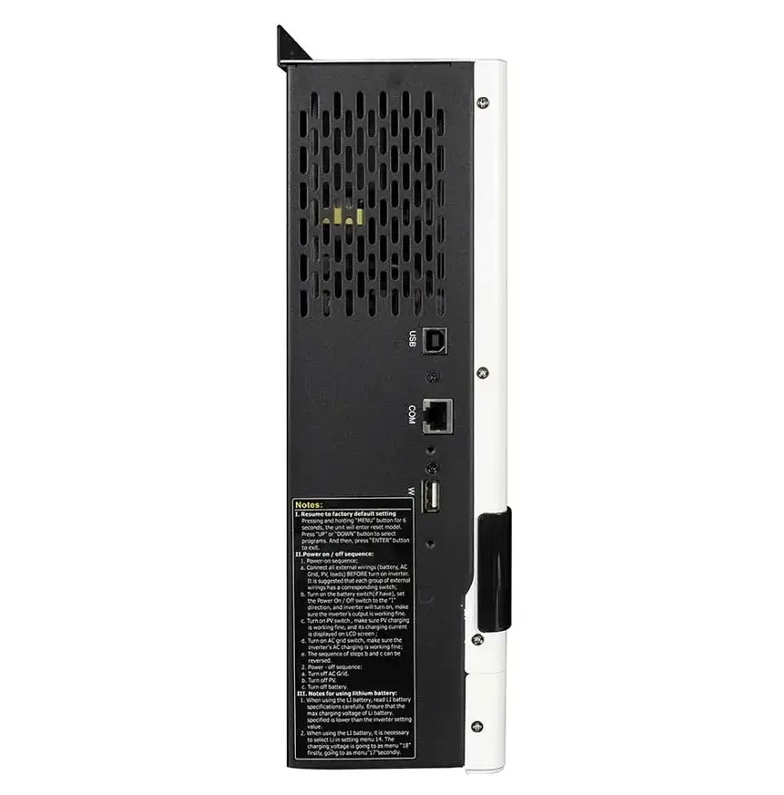 UPS ДБЖ гібридний інвертор MUST PV181512VPM, 1500W, 12V, струм заряду 10/20A - фото 3
