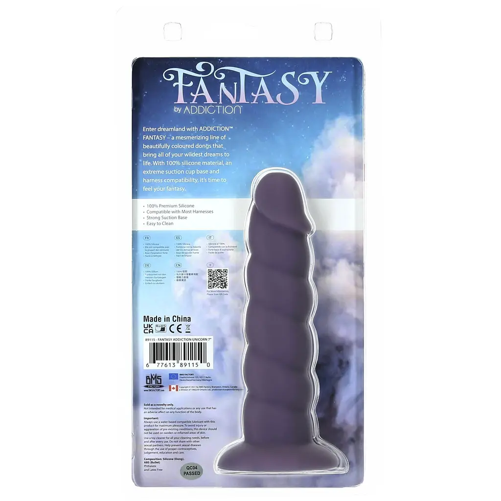 Фалоімітатор Addiction Fantasy Unicorn Dildo 7”, 17.8 см + віброкуля в подарунок - фото 5
