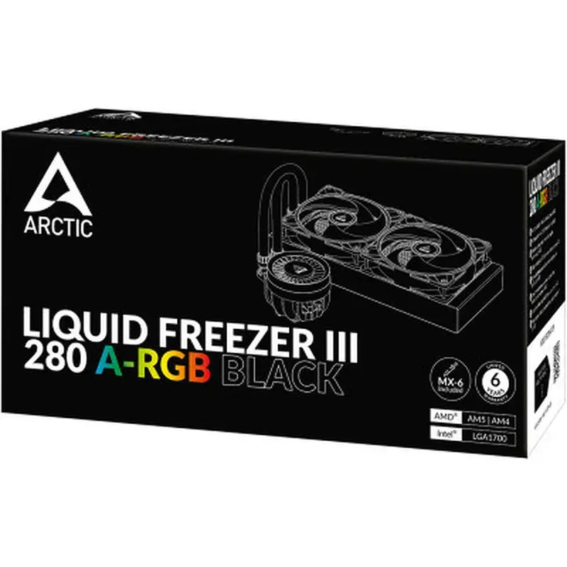 Система рідинного охолодження Arctic Liquid Freezer III - 280 A-RGB Black (ACFRE00143A) - фото 12