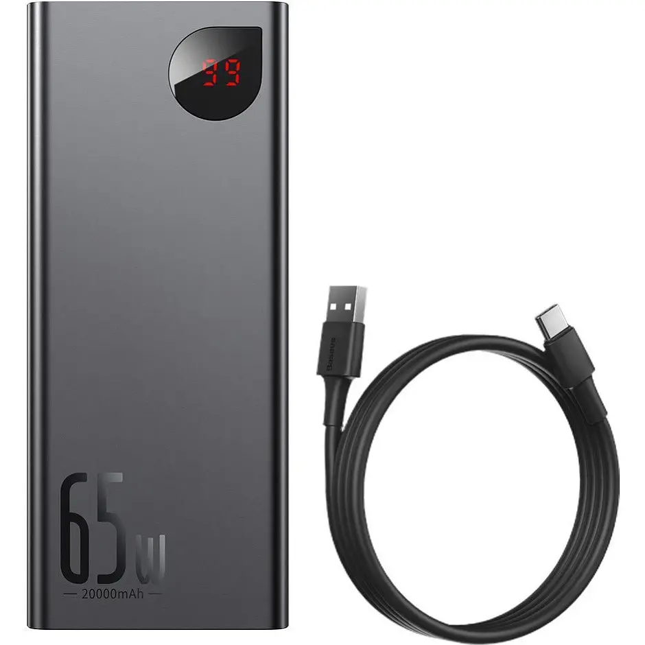 Внешний аккумулятор (Power Bank) Baseus Adaman 20000 mAh Black (PPIMDA-D01) - фото 2