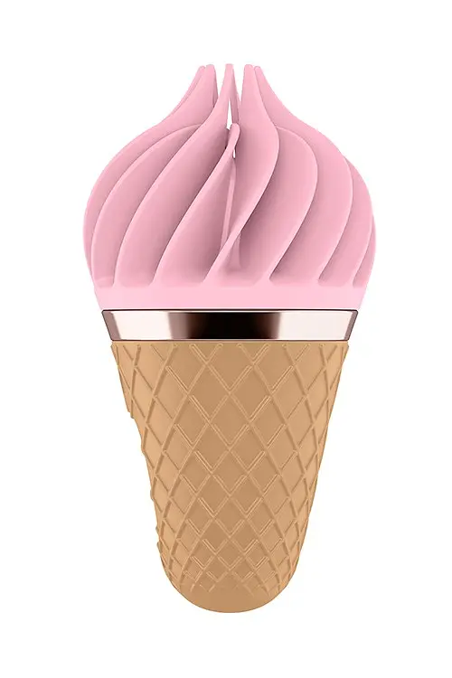 Стимулятор Satisfyer Layons Sweet Treat для клітора з обертовими пелюстками, 10х4 см рожевий з коричневим - фото 4