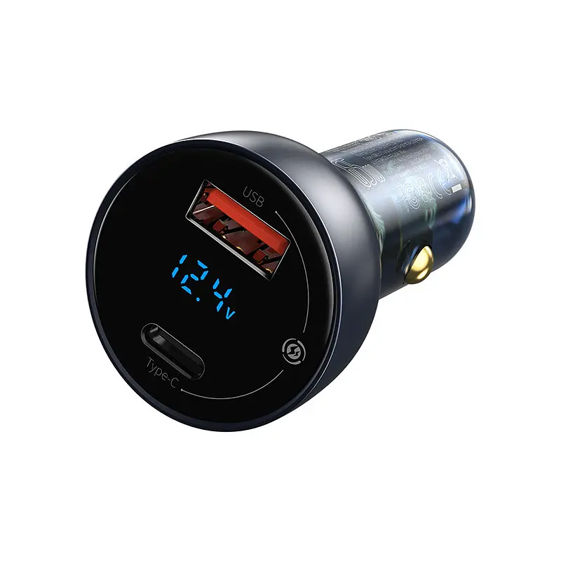Зарядний для авто Baseus Particular Digital Display QC+PPS Dual USB + Type-C 65 W (CCKX-C0A) - фото 5