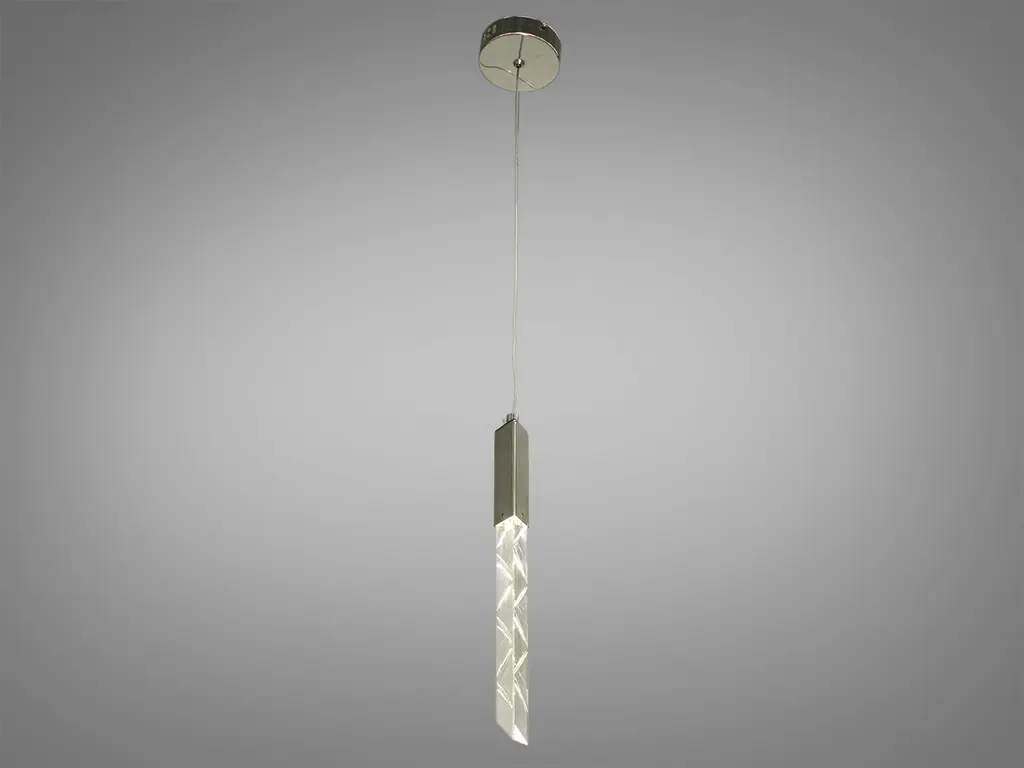 Потолочная люстра LED Diasha 3001/1HR, 3W, хром, современный стиль для коридора, гостиной, спальни, офиса - фото 4