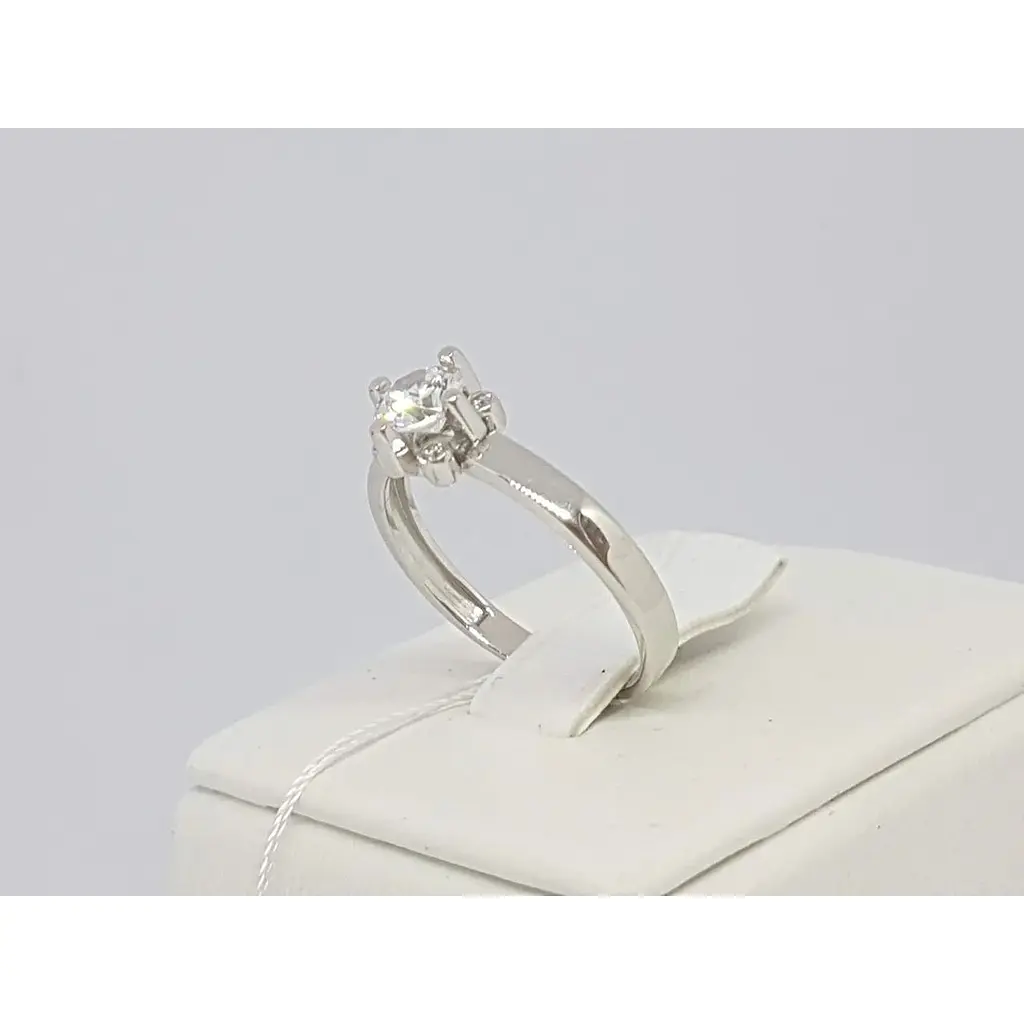 Золоте кільце Столична Ювелірна Фабрика з фіанітом. 140639Б 17 - фото 4