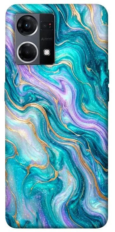 TPU чохол Demsky Mermaid marble для Oppo Reno 7 4G