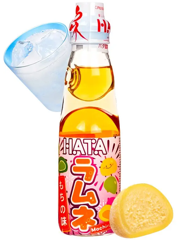 Японський газований напій Hata Ramune Mochi Моті 200мл