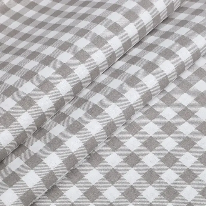 Дитяче простирадло Cosas Taupe Check 110х160 см сіро-біле (TaupeCheck_110x160) - фото 3