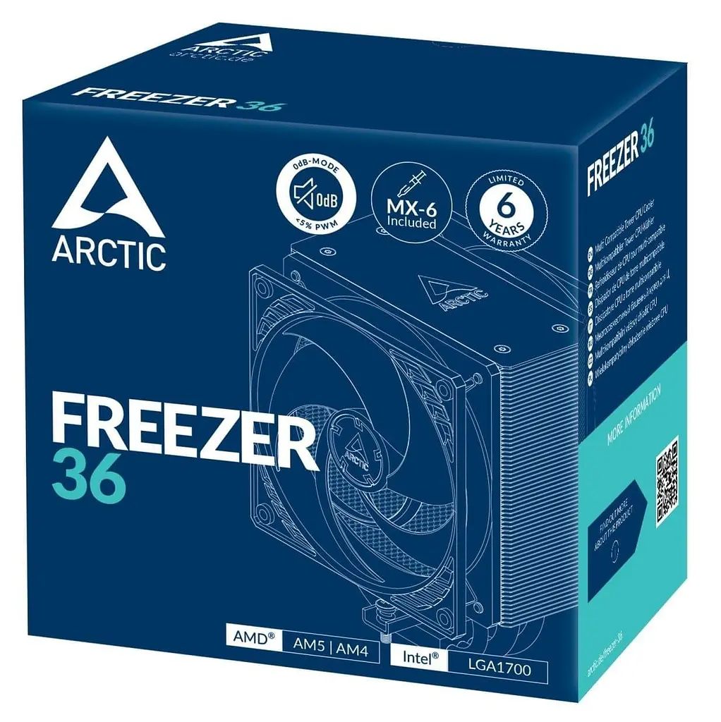 Кулер для процесора Arctic Freezer 36 (ACFRE00121A) - фото 6