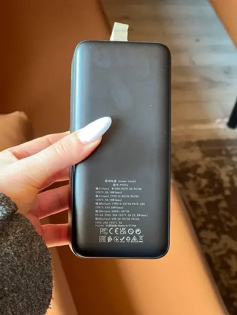 Зовнішній акумулятор Power Bank Awei P101K 100000mAh - фото 3