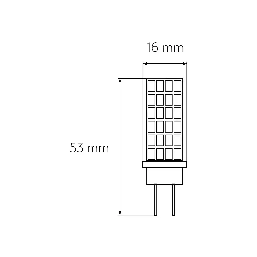 Лампочка Eurolamp Светодиодная капсульная лампа EUROLAMP LED силикон G4 5W 500Lm 300 (LED-G4-0530(220)) - фото 3