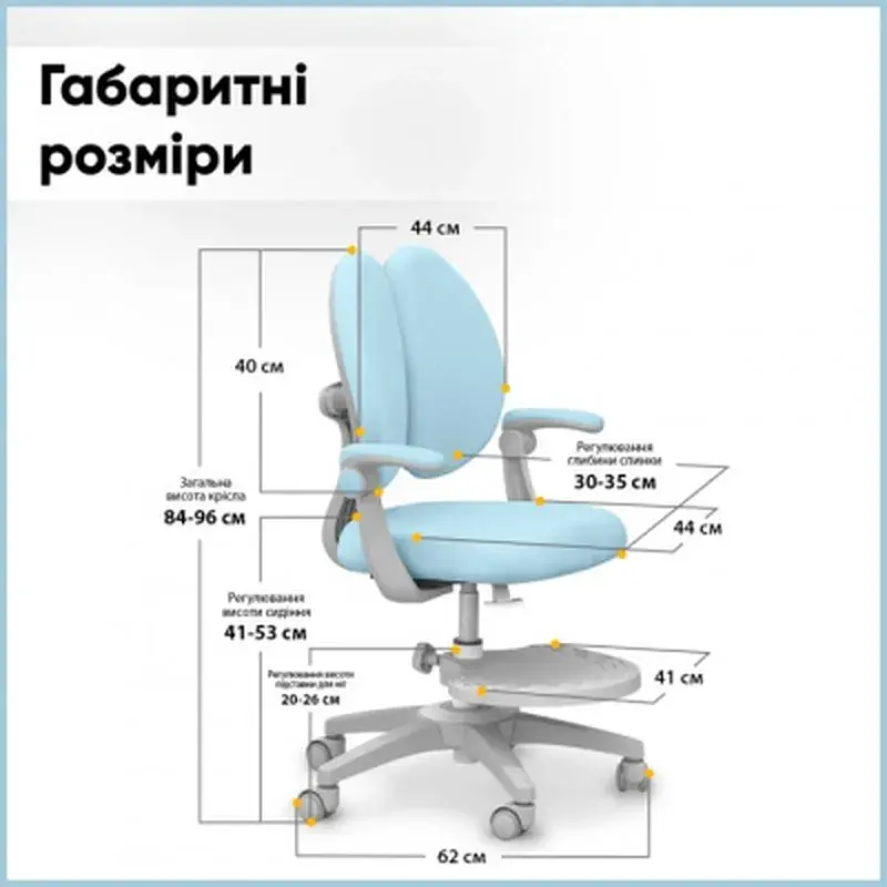 Дитяче крісло Mealux Sprint Duo KBL (Y-412 KBL) - фото 4