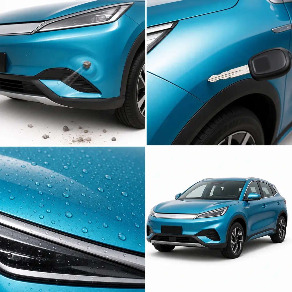 Антигравійна захисна бронеплівка за лекалами для BYD Atto 3 (Yuan Plus) I facelift 2025- повний кузов - фото 3