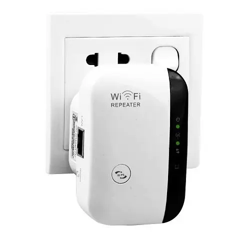 Бездротовий підсилювач Wi-Fi репітер розширювач діапазону Wireless ретранслятор Wi-Fi мережі 300 Мбіт/с WR03 - фото 2