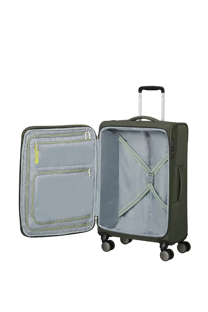 Валіза 68 См American Tourister WANDERLITE DARK KHAKI 68x43x29(32) MJ6*04005 - фото 2